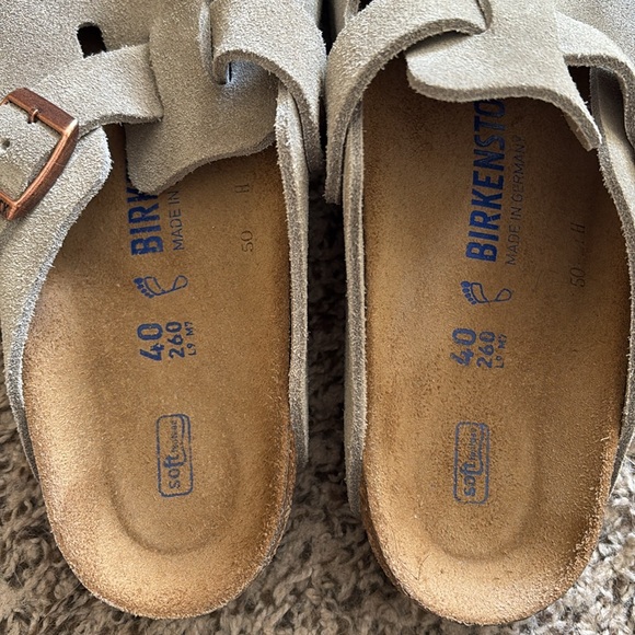 Birkenstock Boston taupe clogs eu 40, size 9-9.5 women’s - Picture 4 of 4